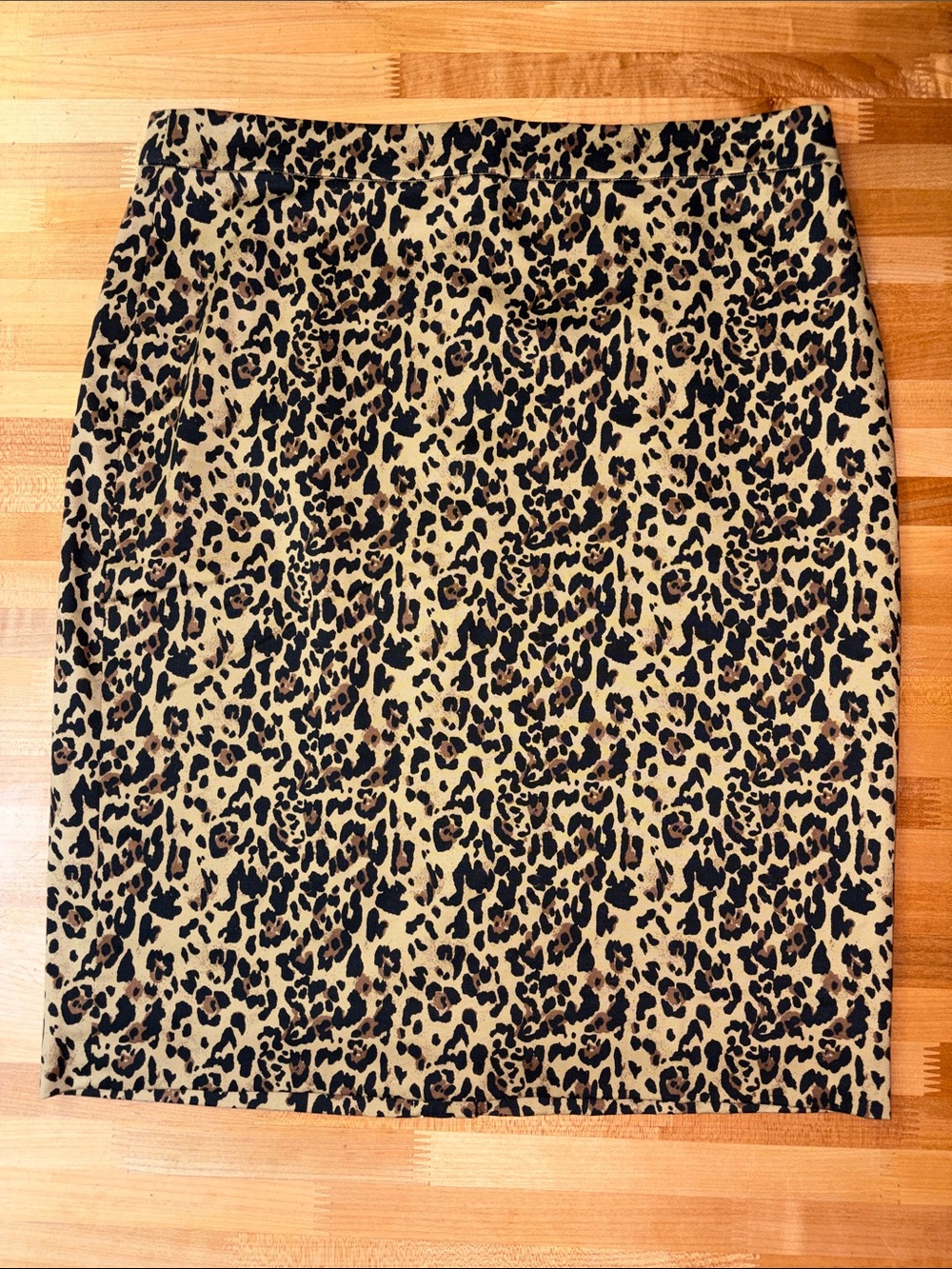 J. Crew Leopard Print Pencil Skirt - Tan & Black